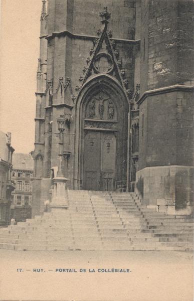HUY: le portail de la collégiale.