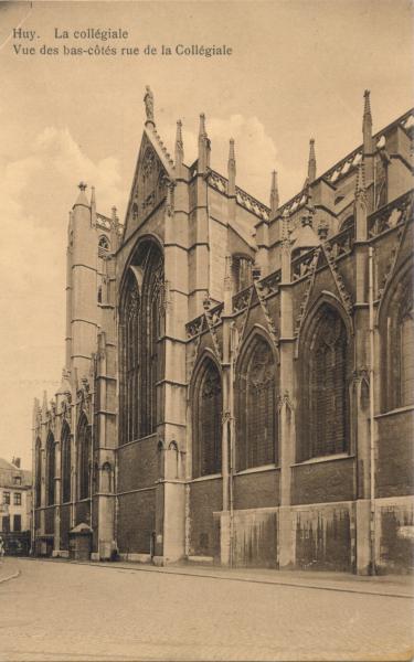 HUY: Vue des bas côtés de la collégiale.