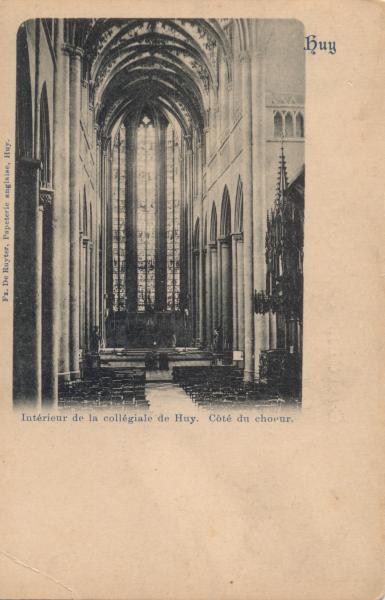 HUY: intérieur de la collégiale du côté du choeur