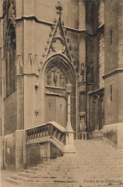 HUY : portail de la collégiale.