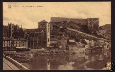 HUY: La Collégiale et le Château.