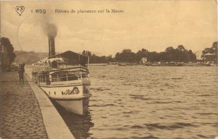 HUY: bateau de plaisance sur la Meuse