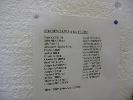 Les Bonnevillois à la ferme de JANDREN.
