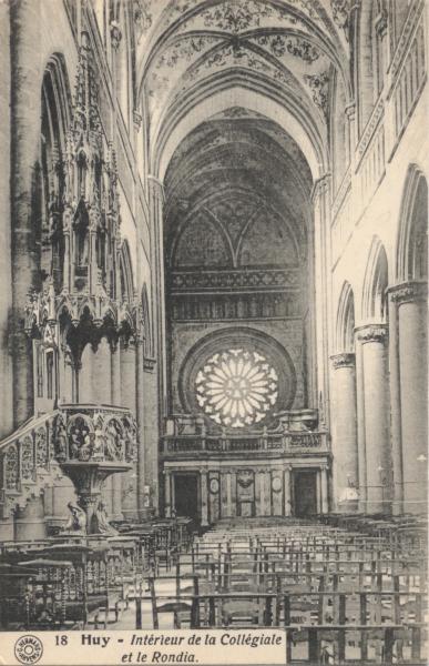 HUY: intérieur de la collégiale et le RONDIA